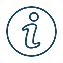 Informationssymbol – zeigt ergänzende Hinweise oder Erklärungen an.